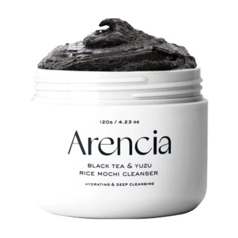 Очищающее средство с чёрным чаем и юдзу Arencia Black Tea & Yuzu Rice Mochi Cleanser