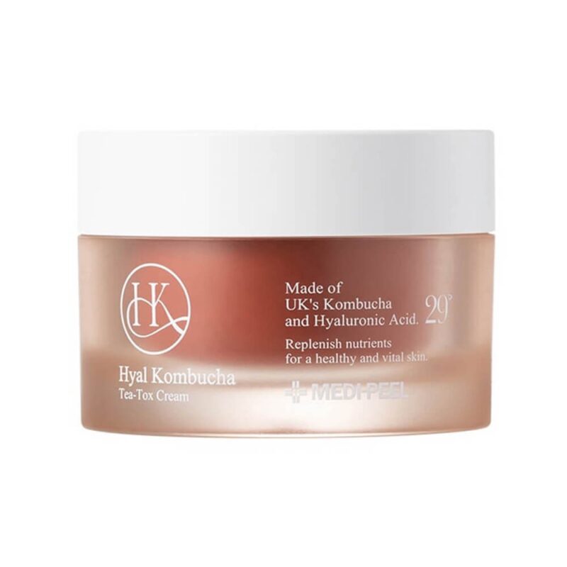 Двойной крем с 50% комбучи и церамидами Medi-Peel Hyal Kombucha Tea-Tox Cream