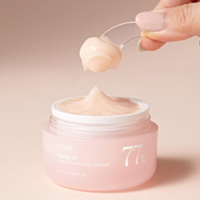 Интенсивный крем-пудинг для гладкой и сияющей кожи Anua Peach 77 Niacin Enriched Cream