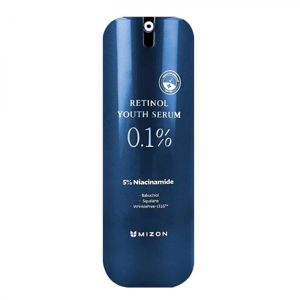 Сыворотка против морщин с ретинолом Mizon 0.1% Retinol Youth Serum Сыворотка против морщин с ретинолом Mizon 0.1% Retinol Youth Serum — изображение 1