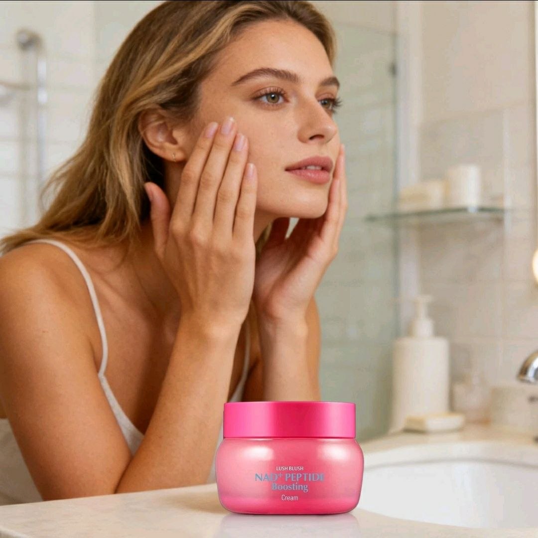 Крем NAD+ с пептидами для упругости и сияния кожи EQQUALBERRY Lush Blush NAD+ Peptide Boosting Cream